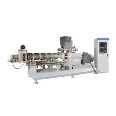 Twin screw extruder to produce bread crumbs food.