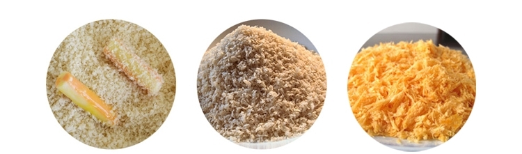 Sample of Panko breadcrumb machine